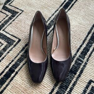 Zara Court Shoes Pumps in Eggplant Deep Purple